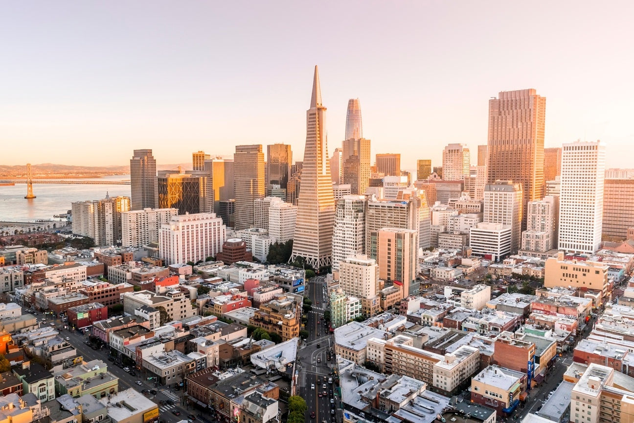 Sunset over San Francisco